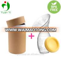 China manufacturer mother use portable vacuum breast milk saver/collector,silicone manual breast pump with lid